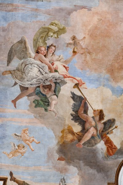 知性の光が無知の闇に打ち勝つ（詳細） 作： Giovanni Battista Tiepolo