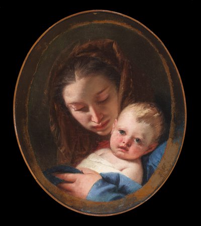 聖母子像 1730-45年頃 油彩・カンヴァス 作： Giovanni Battista (1696 1770) Tiepolo