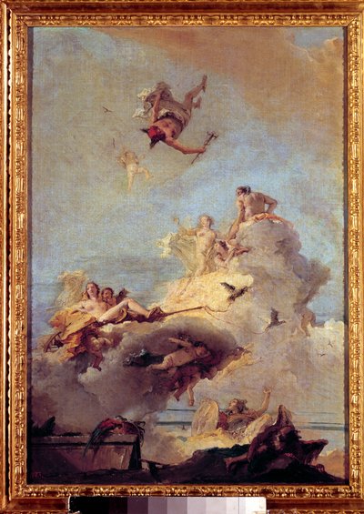 オリンポスの絵 ジョバンニ・バッティスタ（ジャンバッティスタ）・ティエポロ（1696-1770） 18世紀 マドリード、プラド美術館 作： Giovanni Battista Tiepolo