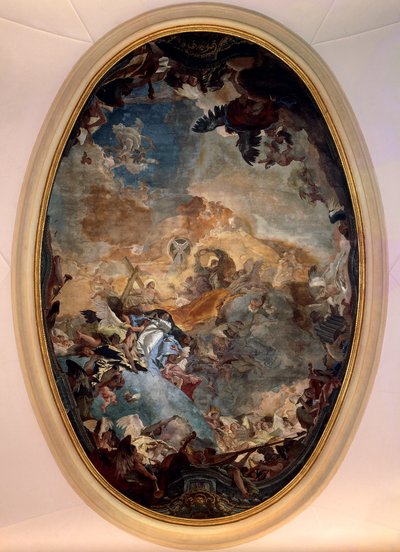 信仰の勝利（フレスコ画 作： Giovanni Battista Tiepolo