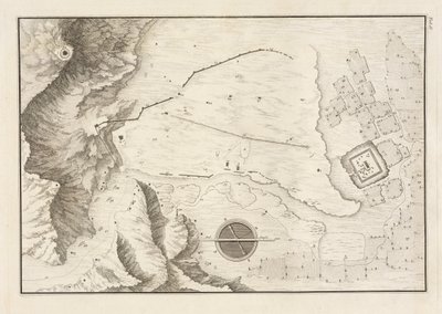 パルミラの廃墟の街の幾何学的計画、1753年 作： Giovanni Battista 1712 86 after Borra
