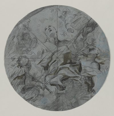 聖人の神格化 (直腸) 作： Giovanni Battista Benaschi