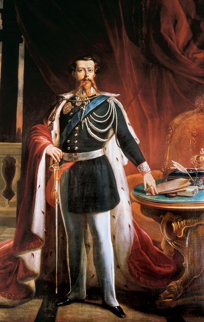 ""ヴィクトル・エマニュエルの肖像 (Victor-Emmanuel ou Vittorio Emanuele) II (1820-1878) 作： Giovanni Battista Biscarra