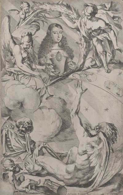 スペインのカルロス 2 世の妻、マリア ルイサ ドルレアン 1662 ～ 1689 年の肖像画。 1689年。 作： Giovanni Battista Bonacina
