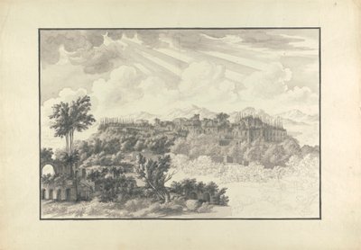 ローマのパラティーノの未完のビュー 作： Giovanni Battista Borra