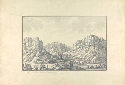 Vista de cidades montanhosas ou ruínas perto de Damasco 作： Giovanni Battista Borra