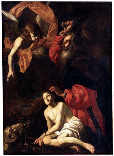 アイザックのアブラハム犠牲、c1615-c1620 作： Giovanni Battista Caracciolo