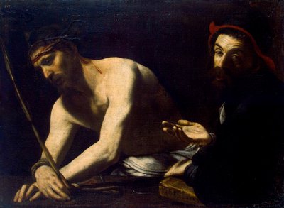 キリストとカイアファ」1615年から1620年。 作： Giovanni Battista Caracciolo