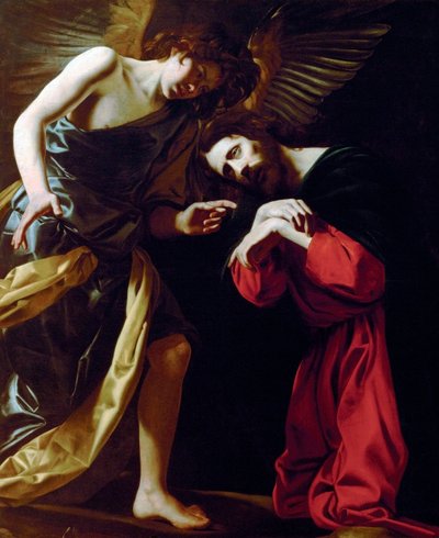 "Christ sur le mont des oliviers" (オリーブ山のキリスト) Peinture de Giovanni Battista Caracciolo (1578-1635) vers 1615 - 油彩・キャンバス Dim 148x124 cm Art History Museum, Vienne 作： Giovanni Battista Caracciolo