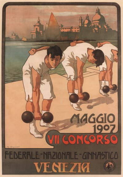 VII連邦体操競技、1907年 作： Giovanni Battista Carpanetto