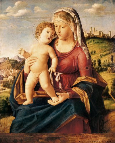 "マドンナと子供" 作： Giovanni Battista Cima da Conegliano