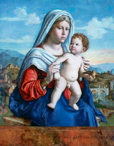 聖母子、c1505。 作： Giovanni Battista Cima da Conegliano