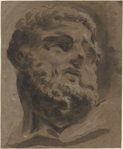骨董品の後のあごひげを生やした頭 作： Giovanni Battista Cipriani