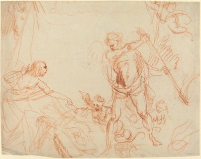 クロノスとハーピーの神話構成 [直訳] 作： Giovanni Battista Cipriani