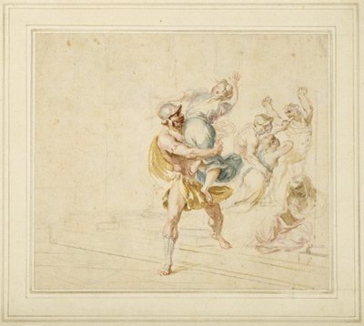 サビーン人女性のレイプ 作： Giovanni Battista Cipriani