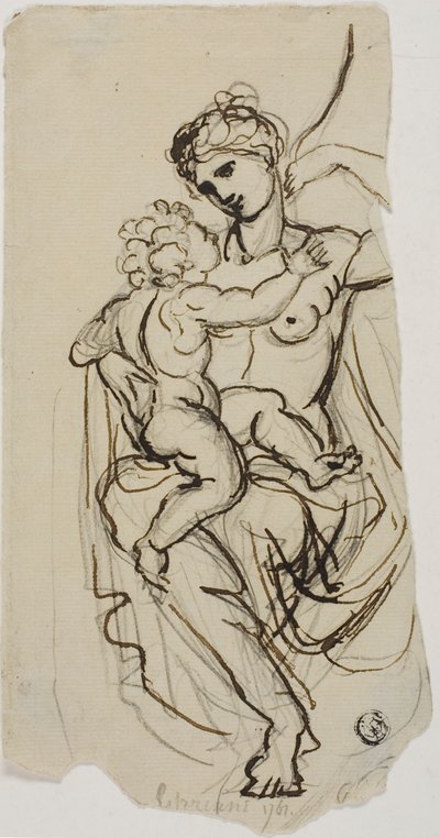 ヴィーナスとキューピッド 作： Giovanni Battista Cipriani