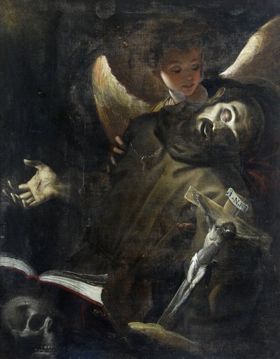 エクスタシーの聖フランシス、1598年頃 作： Giovanni Battista Crespi