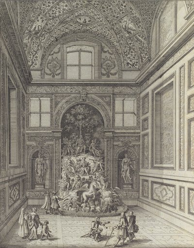 フラスカーティのベルヴェデーレ劇場のスタンザ デ ヴェンティ...、1691 年以降。 作： Giovanni Battista Falda