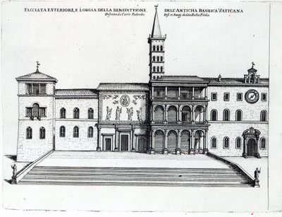 旧バチカン大聖堂の祝福ロッジア 作： Giovanni Battista Falda