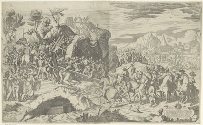 十字架の重さで倒れるキリスト 作： Giovanni Battista Fontana