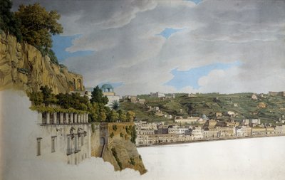 ポジリーポからのナポリの眺め（水彩画 作： Giovanni Battista Lusieri