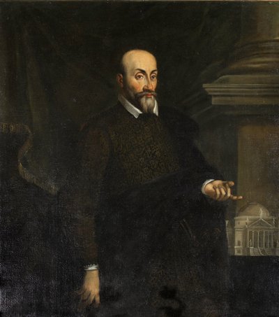 コンテ・マリオ・カプラの肖像、マガンザ作、ジョヴァンニ・バティスタ (1513-1586年頃)。 キャンバスに油彩 作： Giovanni Battista Maganza