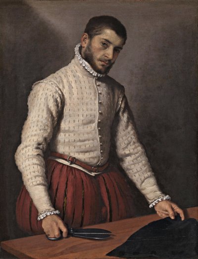 布カッター 作： Giovanni Battista Moroni
