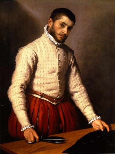 イタリア語：テーラー 作： Giovanni Battista Moroni
