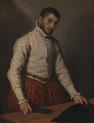 イタリア語：テーラー 作： Giovanni Battista Moroni