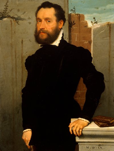 紳士の肖像（油彩・キャンバス 作： Giovanni Battista Moroni