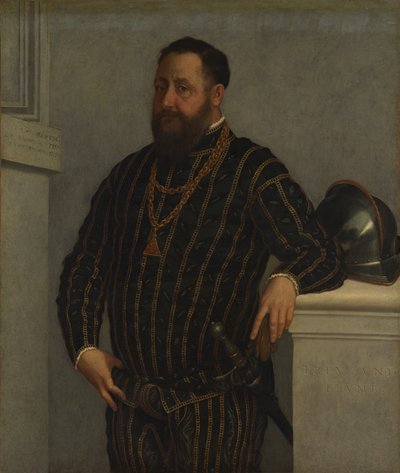 男の肖像。 作： Giovanni Battista Moroni