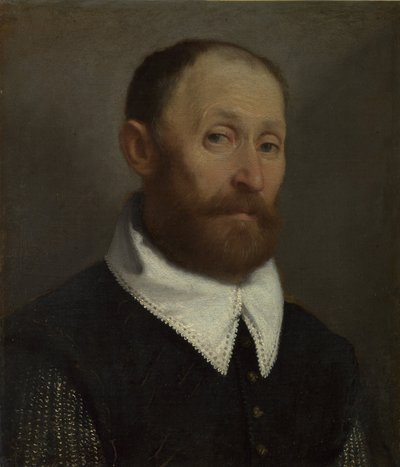 眉を上げた男の肖像 作： Giovanni Battista Moroni