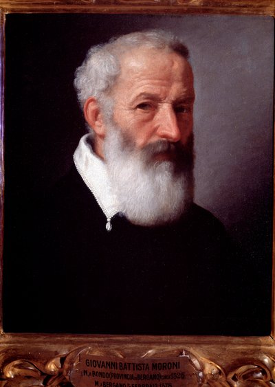 老人の肖像 - 油彩・キャンバス 作： Giovanni Battista Moroni