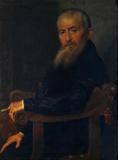 詩人ジョヴァンニ・アントニオ・パンテーラの肖像」 1571-72年頃 （油彩・キャンバス 作： Giovanni Battista Moroni