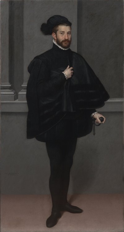 黒衣の騎士 作： Giovanni Battista Moroni
