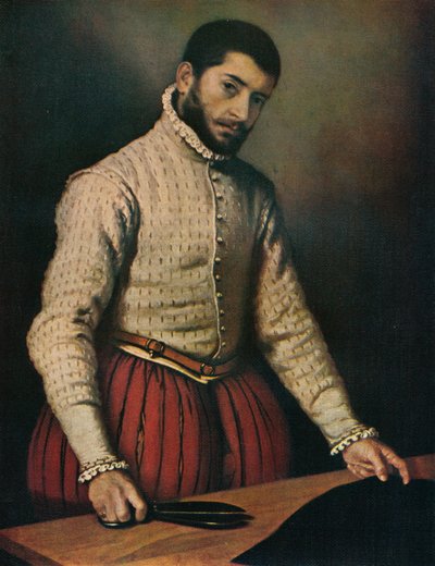 The Tailor The Cloth Cutter、c1565、1911 作： Giovanni Battista Moroni