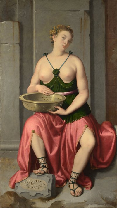ヴェスタルバージントゥッチャ、1555年頃 作： Giovanni Battista Moroni