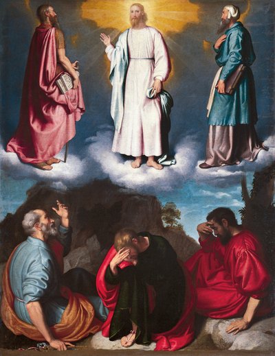 ジョヴァンニ・バッティスタ・モローニによる変容（1525～1578年頃） 作： Giovanni Battista Moroni