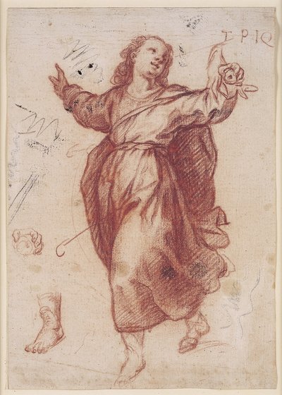 子供のイエスと彼の左手と左足の研究 作： Giovanni Battista Paggi