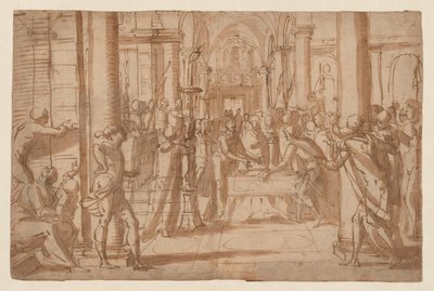フィレンツェの聖アントニヌスの遺体の贈呈 作： Giovanni Battista Paggi