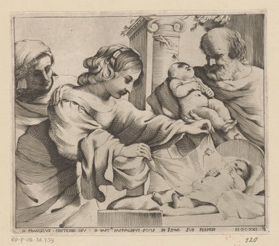 アンナと洗礼者ヨハネのいる聖家族 作： Giovanni Battista Pasqualini