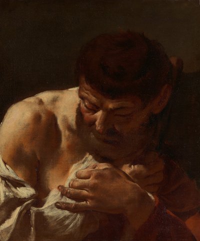 男の胸像聖マティアス、ca。 1715-20。 作： Giovanni Battista Piazzetta