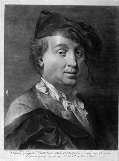 カルロゴルドーニ1707-1793、18世紀半ば。 作： Giovanni Battista Piazzetta