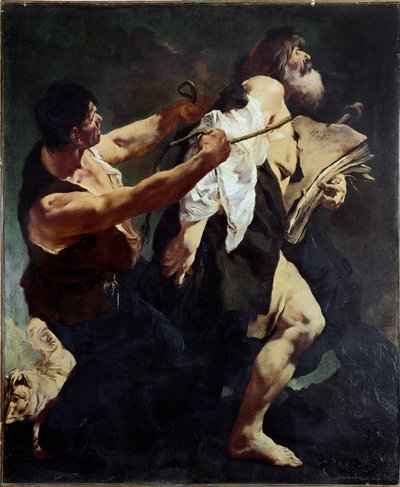 少佐の聖ヤコブが殉教者のために列車に乗る（油彩・キャンバス 作： Giovanni Battista Piazzetta