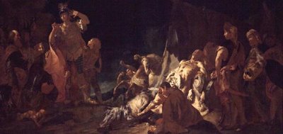 ダリウスの死 作： Giovanni Battista Piazzetta