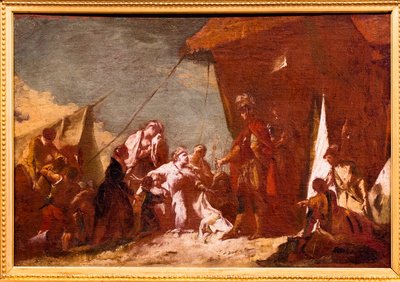 アレクサンダーに懇願するダリウスの家族 作： Giovanni Battista Piazzetta