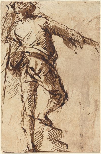 杖を持つ若者 作： Giovanni Battista Piranesi