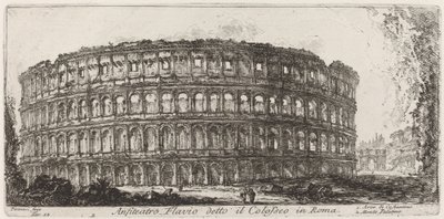 コロッセオとして知られるフラウィウス円形劇場 作： Giovanni Battista Piranesi