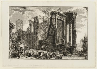 ローマの景色からのチボリのシビュラ神殿の別の眺め 作： Giovanni Battista Piranesi
