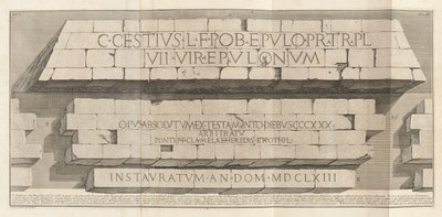 アンチチット？ romane (古代ローマ)、巻。 Ⅲ 作： Giovanni Battista Piranesi
